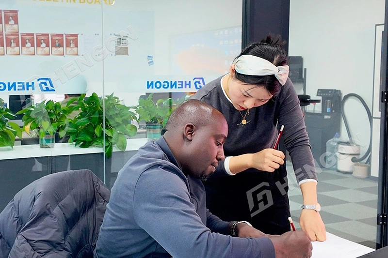 Ugandan Client Confirms Tissue Paper Factory Layout with Hengon Ugandan Client Confirms Tissue Paper Factory Layout with Hengon