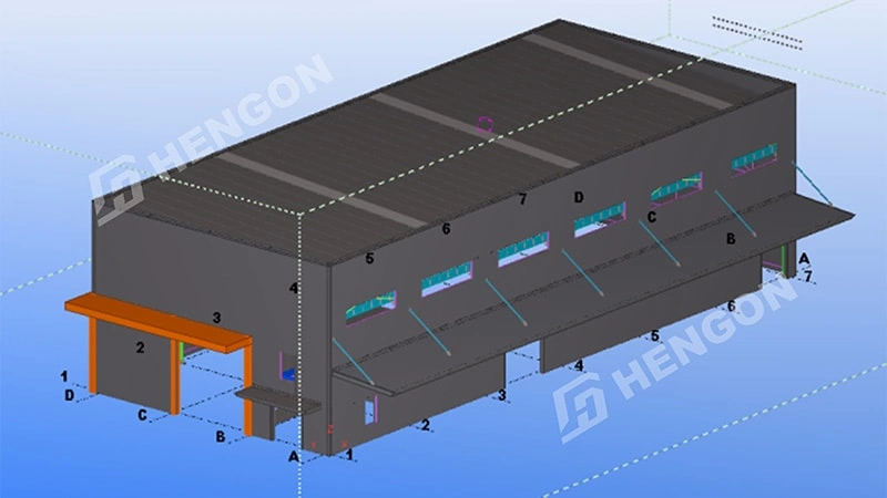 Thailand - Steel Structure Warehouse with Office Mezzanine 3 拷贝.webp