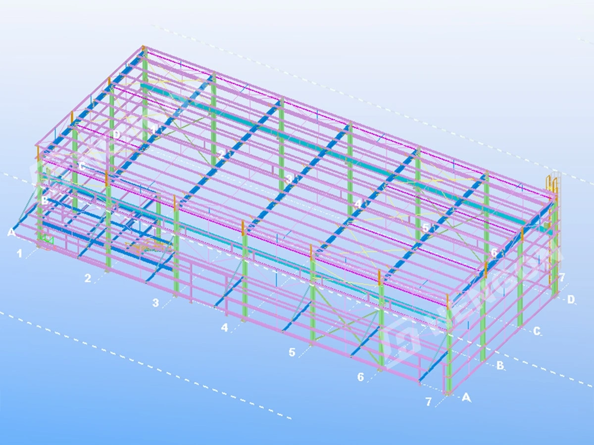 Thailand - Steel Structure Warehouse with Office Mezzanine